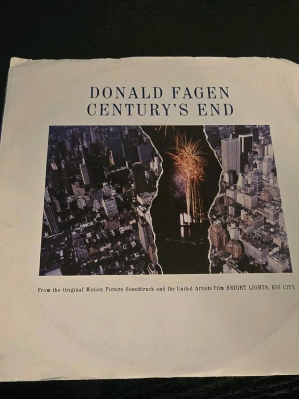 Donald Fagen Century's End 45 RPM Vinyl Record 1988 Warner White Label Promo